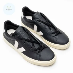Veja Campo Chromefree Low Top Sneakers Black White - 100% Authentic